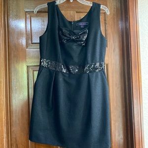 Black dress with sequence